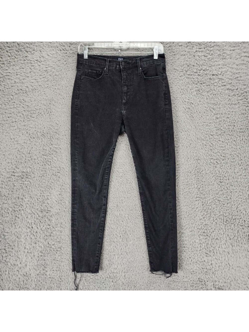 GAP Jeans Womens 28 Black Stretch Denim True Skinny